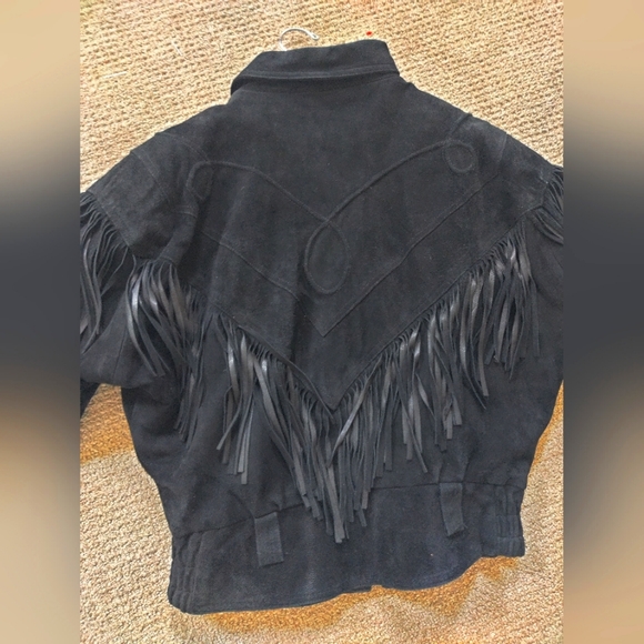 Vintage Hot Leathers Fringe Jacket - Size S - Picture 5 of 11